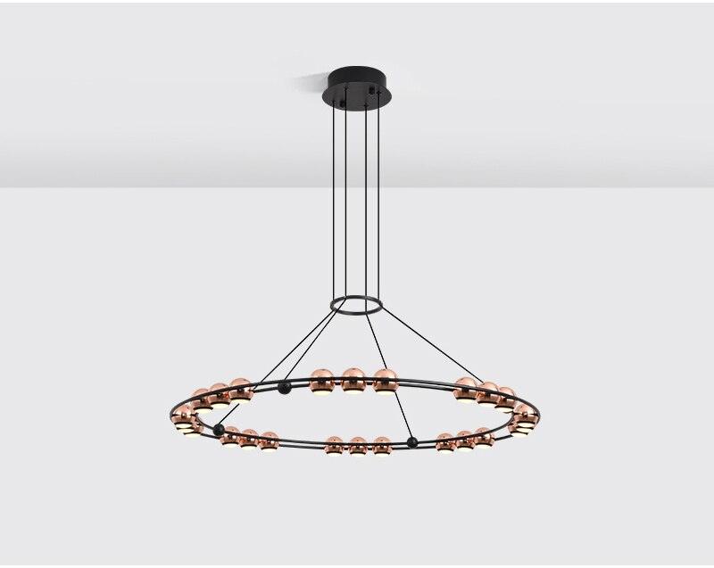 Akshin Loft - Creative Design LED Chandelier with Luxurious Round/Oval Lighting - Creating Coziness