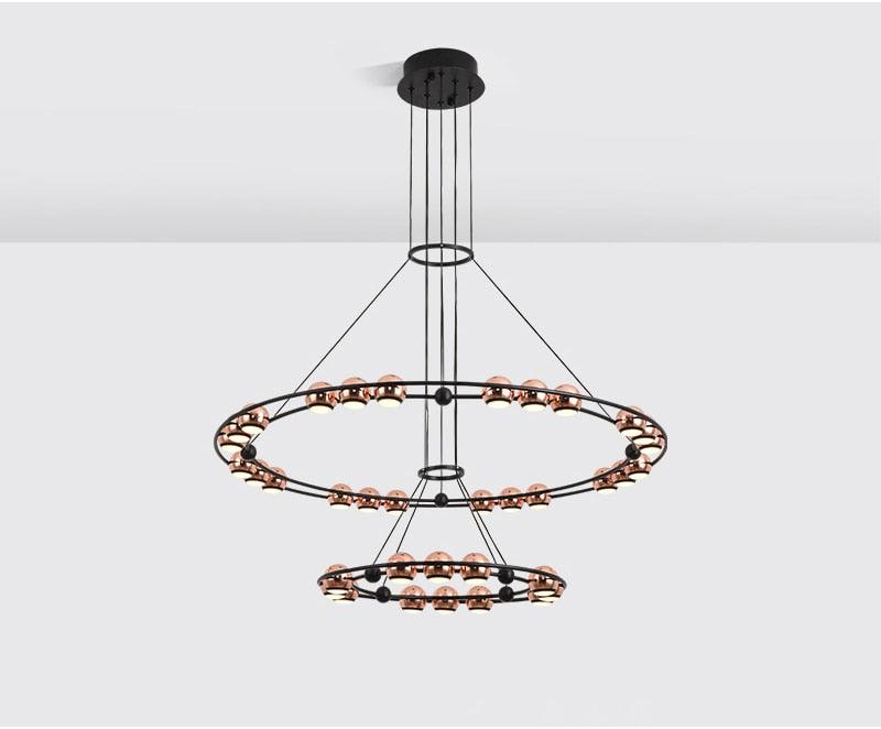 Akshin Loft - Creative Design LED Chandelier with Luxurious Round/Oval Lighting - Creating Coziness