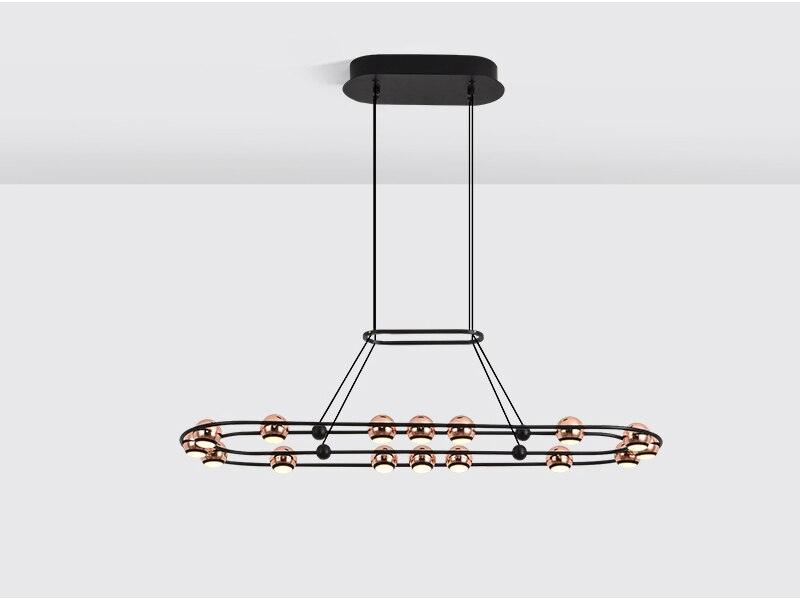 Akshin Loft - Creative Design LED Chandelier with Luxurious Round/Oval Lighting - Creating Coziness