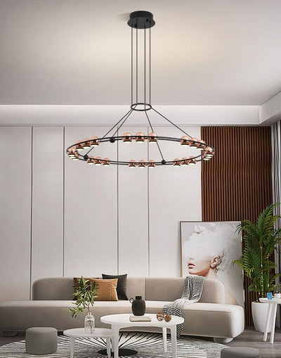 Akshin Loft - Creative Design LED Chandelier with Luxurious Round/Oval Lighting - Creating Coziness