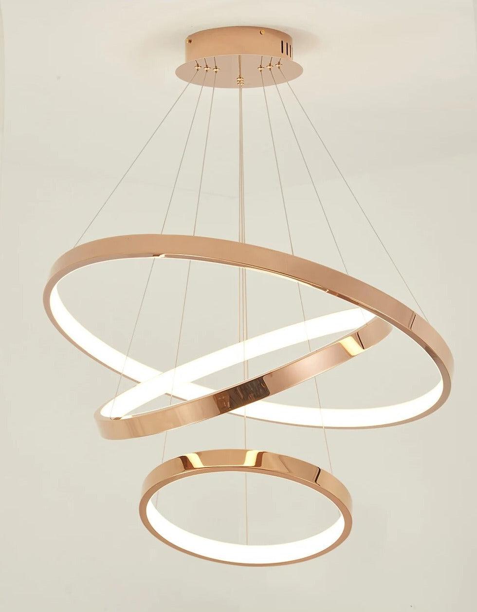 Ameli chandelier with LED rings - Creating Coziness