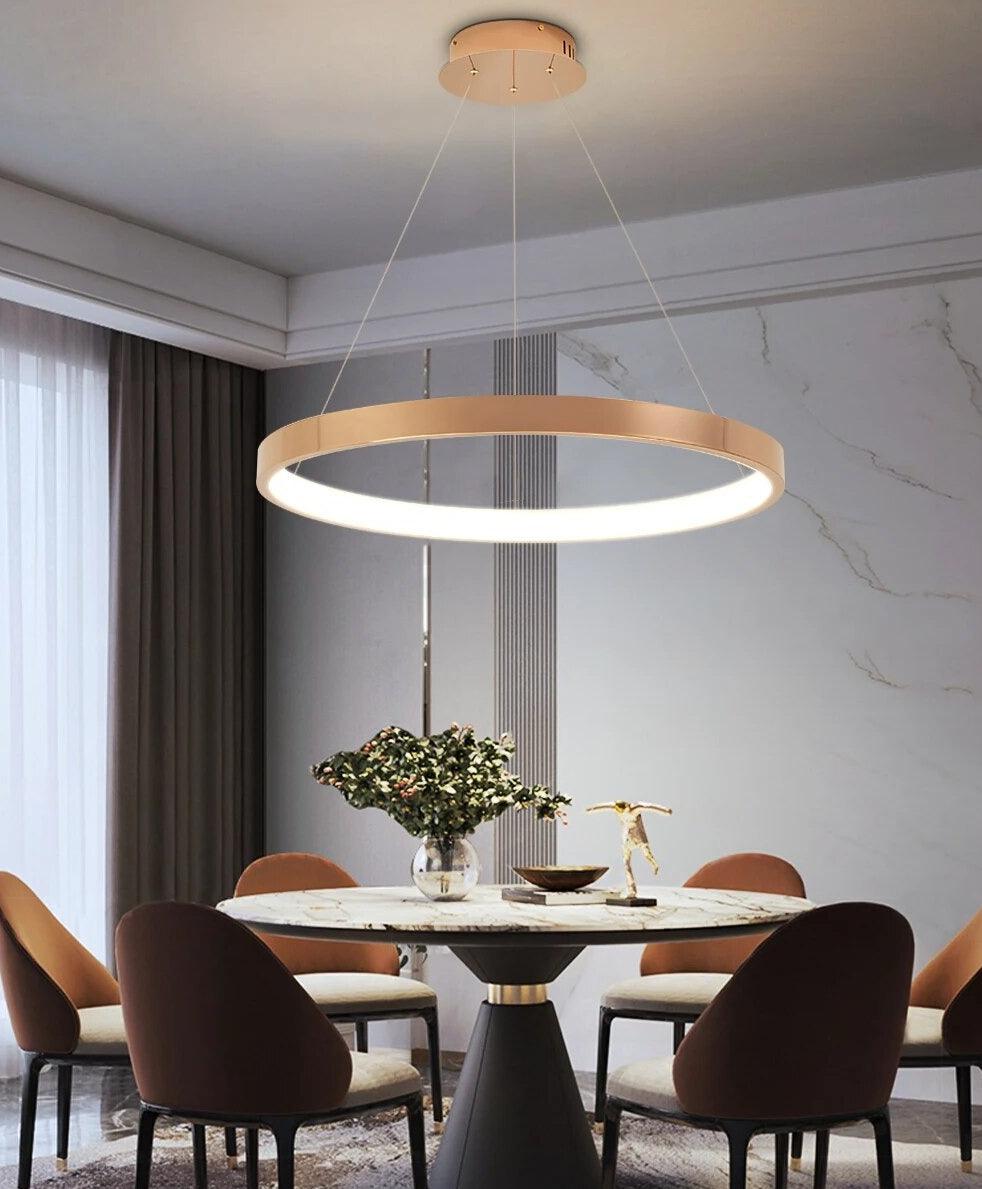 Ameli chandelier with LED rings - Creating Coziness