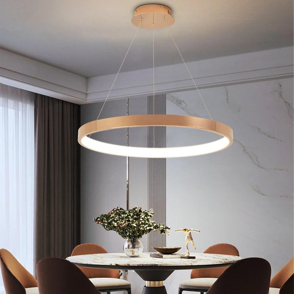 Ameli chandelier with LED rings - Creating Coziness