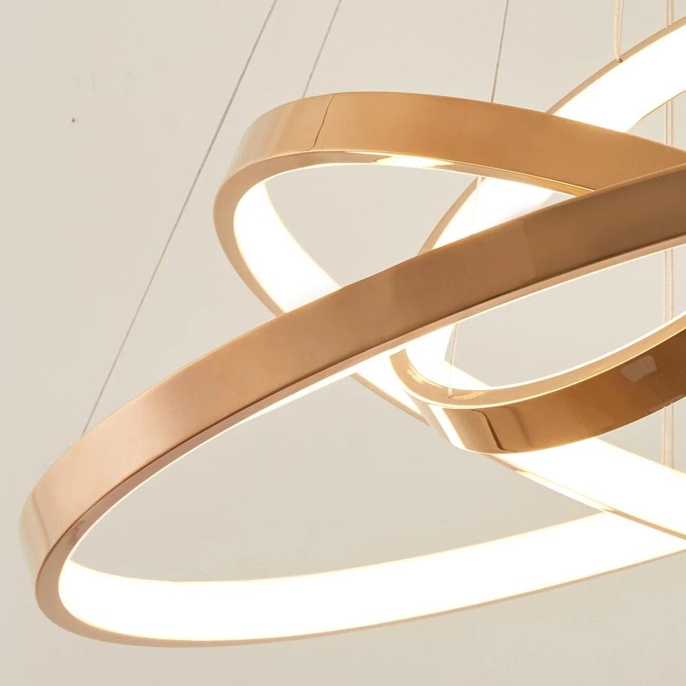 Ameli chandelier with LED rings - Creating Coziness