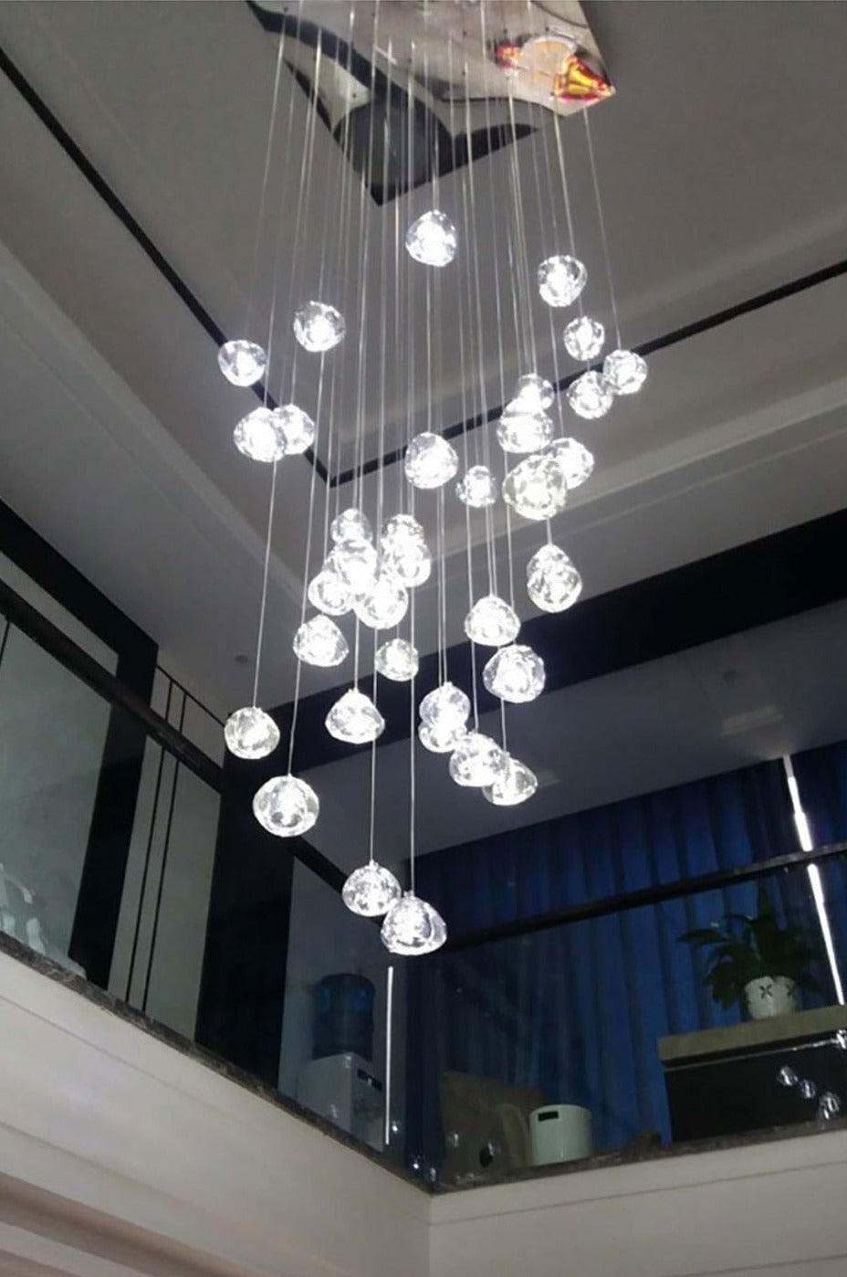 Ceiling Crystal LED Balls Chandelier - Creating Coziness