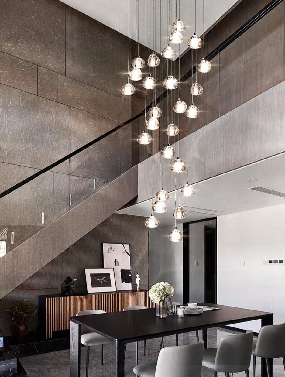 Ceiling Crystal LED Balls Chandelier - Creating Coziness