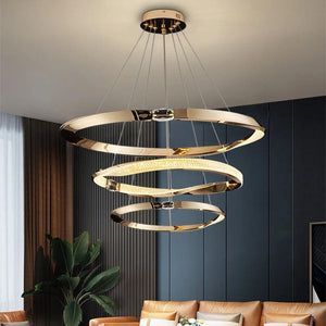 Chandelier with Diamond Rings - Creating Coziness