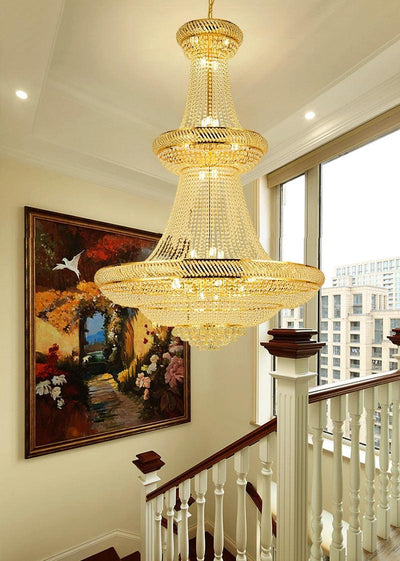 Crystal Large Chandelier for Stairs - Creating Coziness