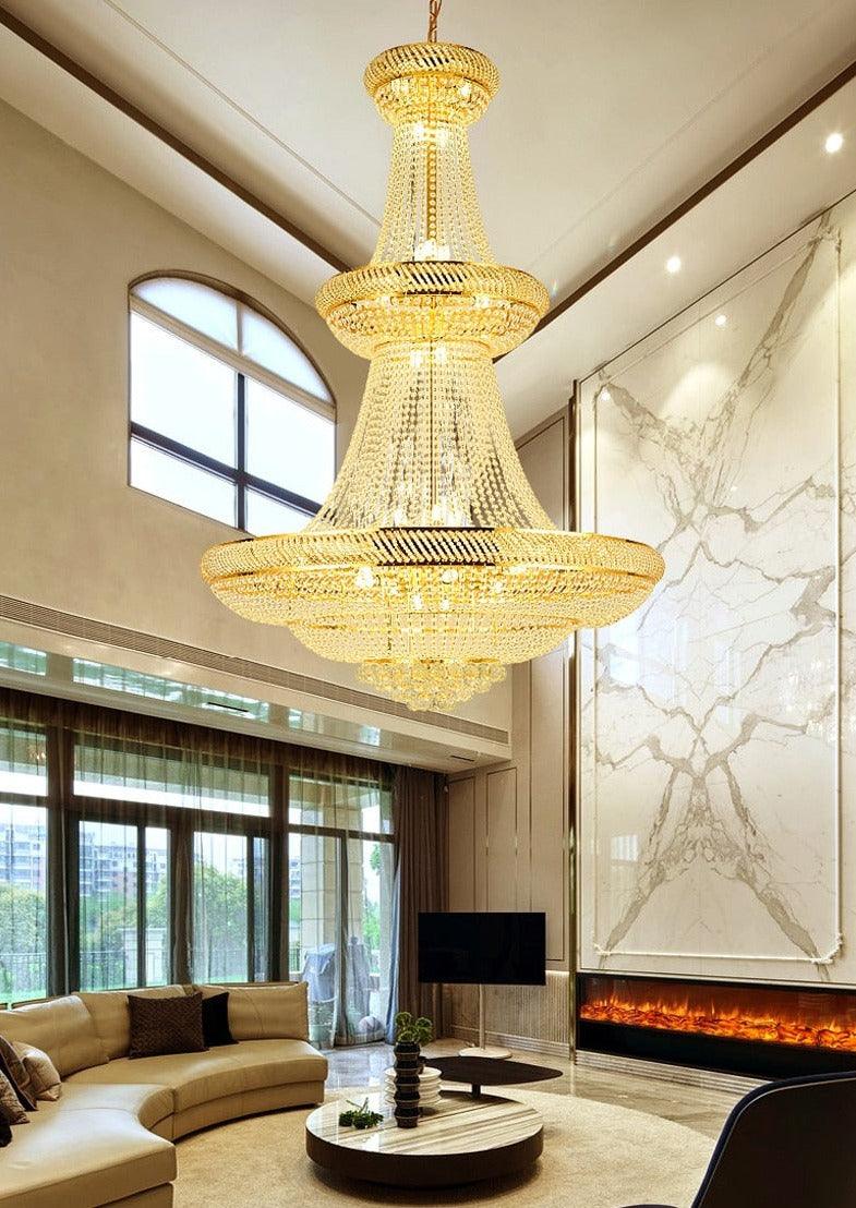 Crystal Large Chandelier for Stairs - Creating Coziness