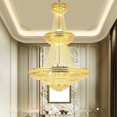 Crystal Large Chandelier for Stairs - Creating Coziness