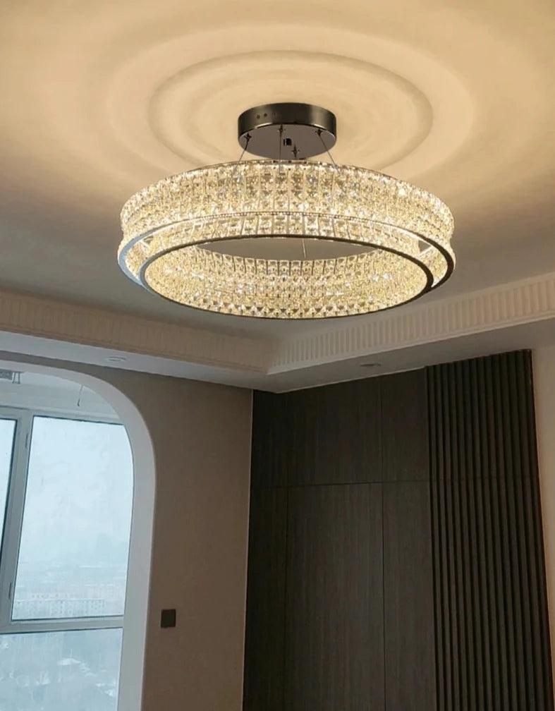 Diamond DISC Chandelier - Creating Coziness