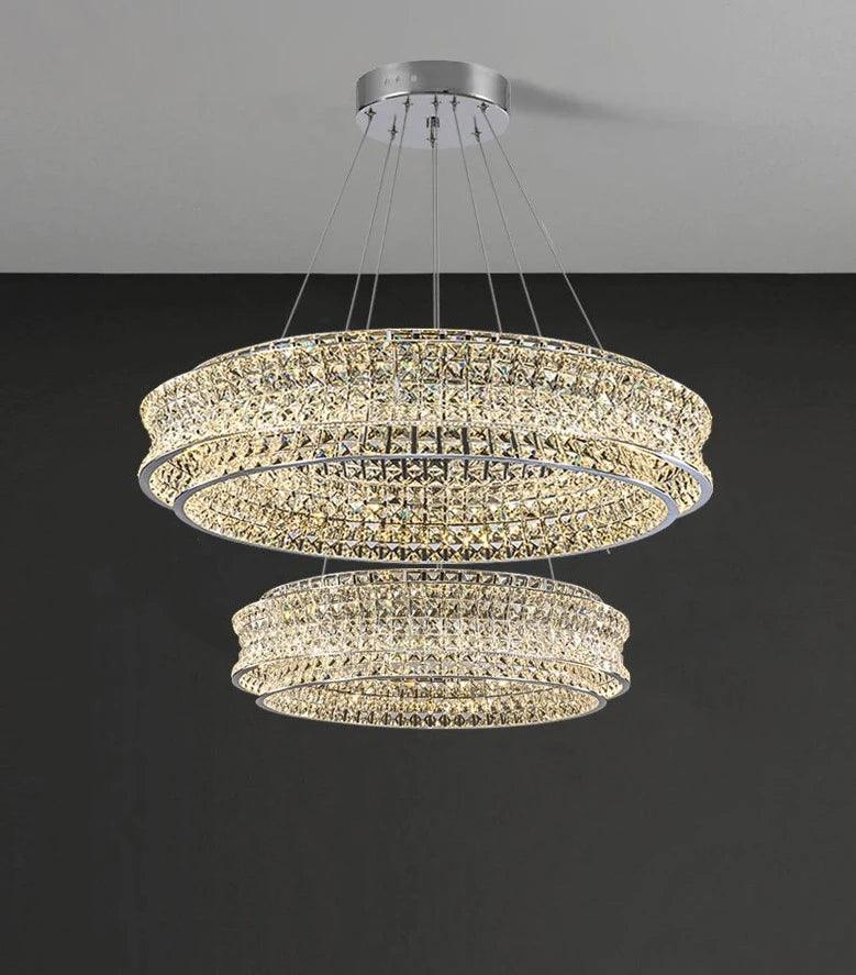 Diamond DISC Chandelier - Creating Coziness