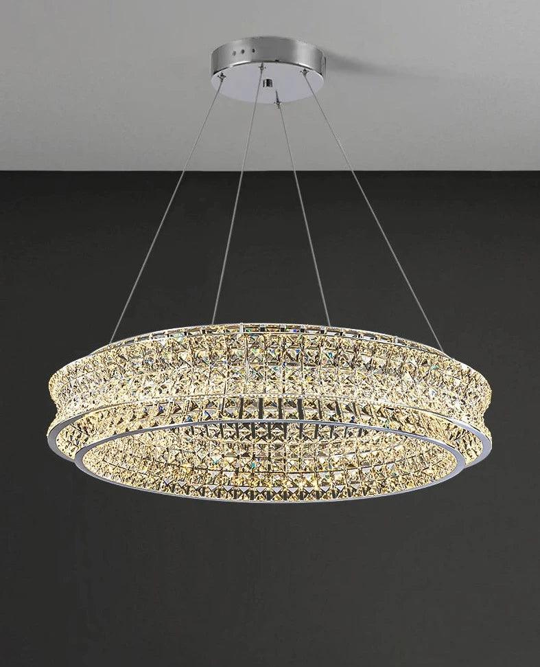 Diamond DISC Chandelier - Creating Coziness