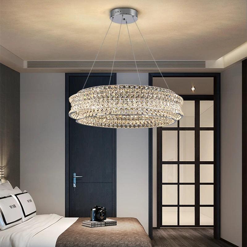 Diamond DISC Chandelier - Creating Coziness