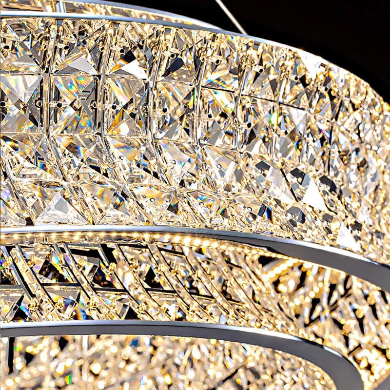 Diamond DISC Chandelier - Creating Coziness