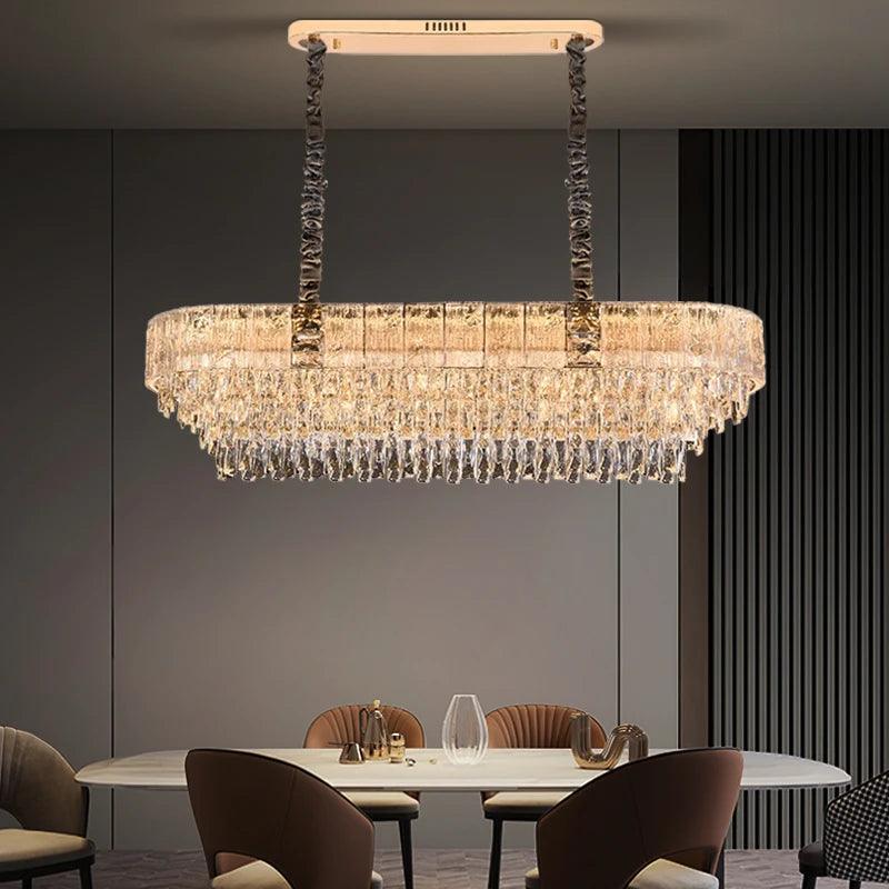 Gio Crystal Chandelier Dining Room - Creating Coziness