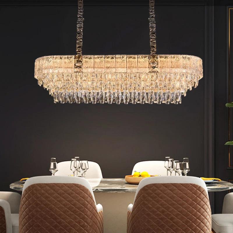 Gio Crystal Chandelier Dining Room - Creating Coziness