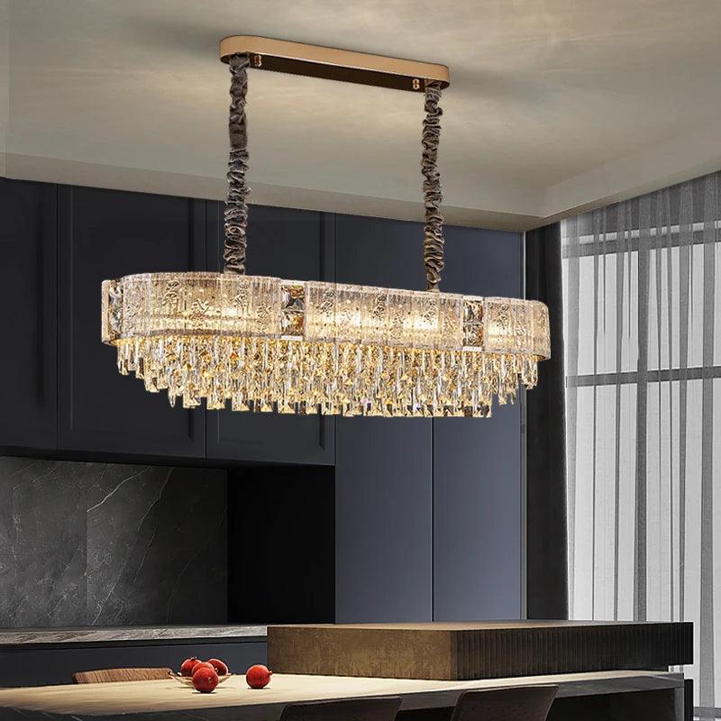 Gio Crystal Chandelier Dining Room - Creating Coziness