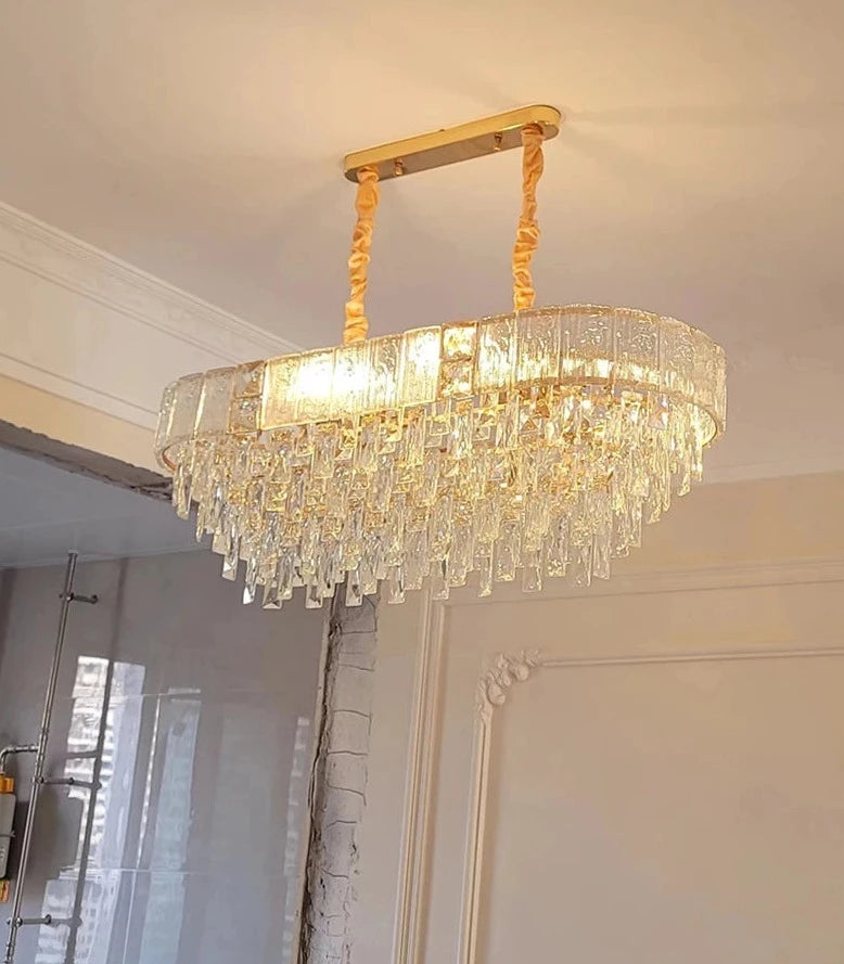 Gio Crystal Chandelier Dining Room