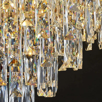 Gio Gold Crystal Chandelier - Creating Coziness