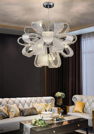 Glass lamp in the shape of a flower bow for the living room, bedroom, dining room. - Creating Coziness