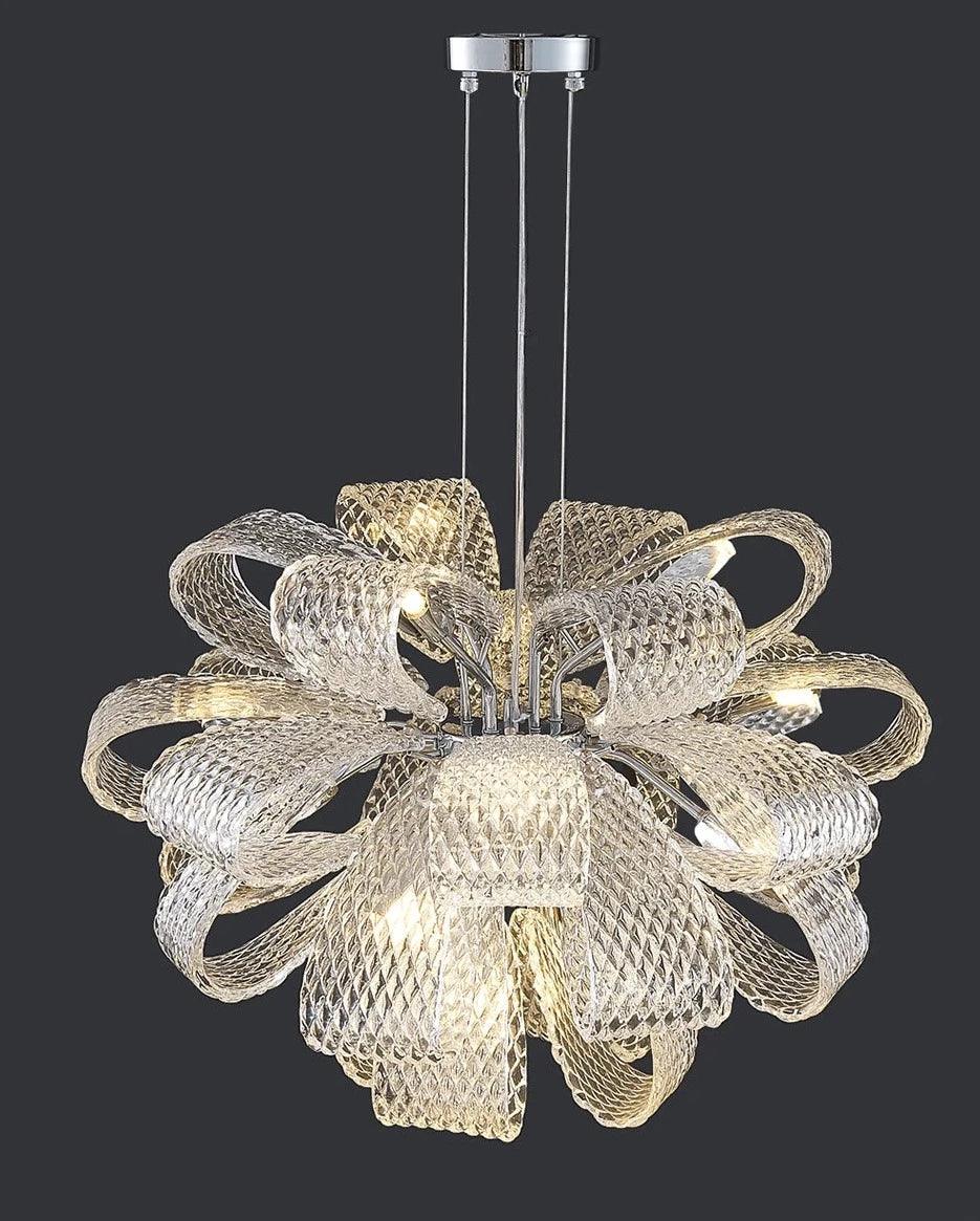 Glass lamp in the shape of a flower bow for the living room, bedroom, dining room. - Creating Coziness