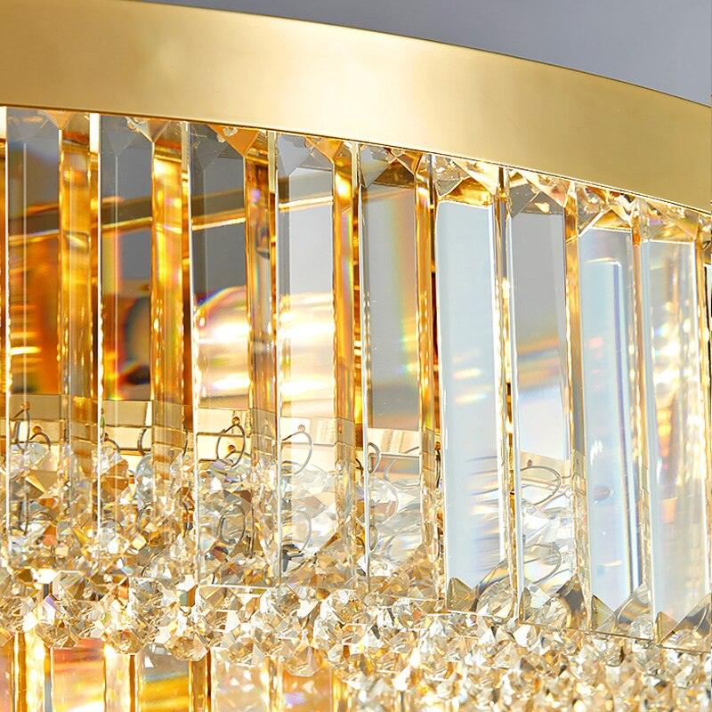 Gold Crystal Round Ceiling Chandelier - Creating Coziness