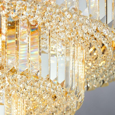 Gold Crystal Round Ceiling Chandelier - Creating Coziness