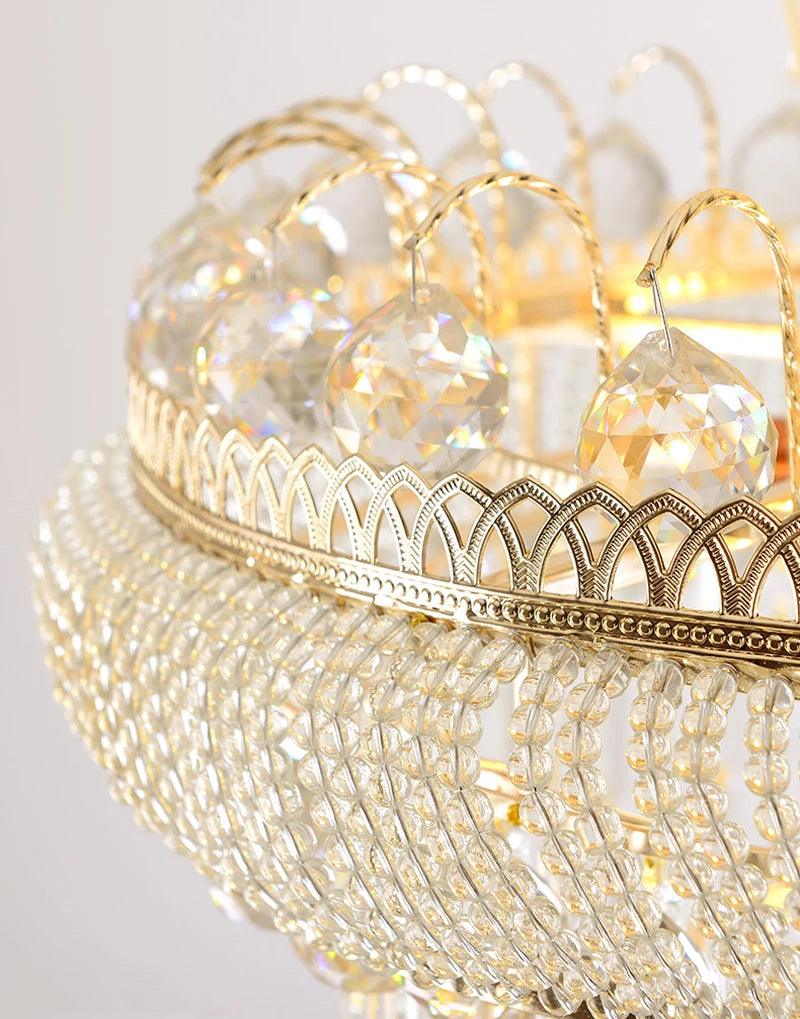 Havia Large Gold Imperial Crystal Staircase Chandelier - Creating Coziness