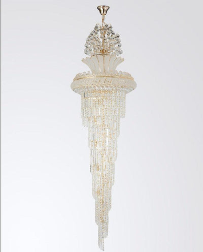 Havia Large Gold Imperial Crystal Staircase Chandelier - Creating Coziness