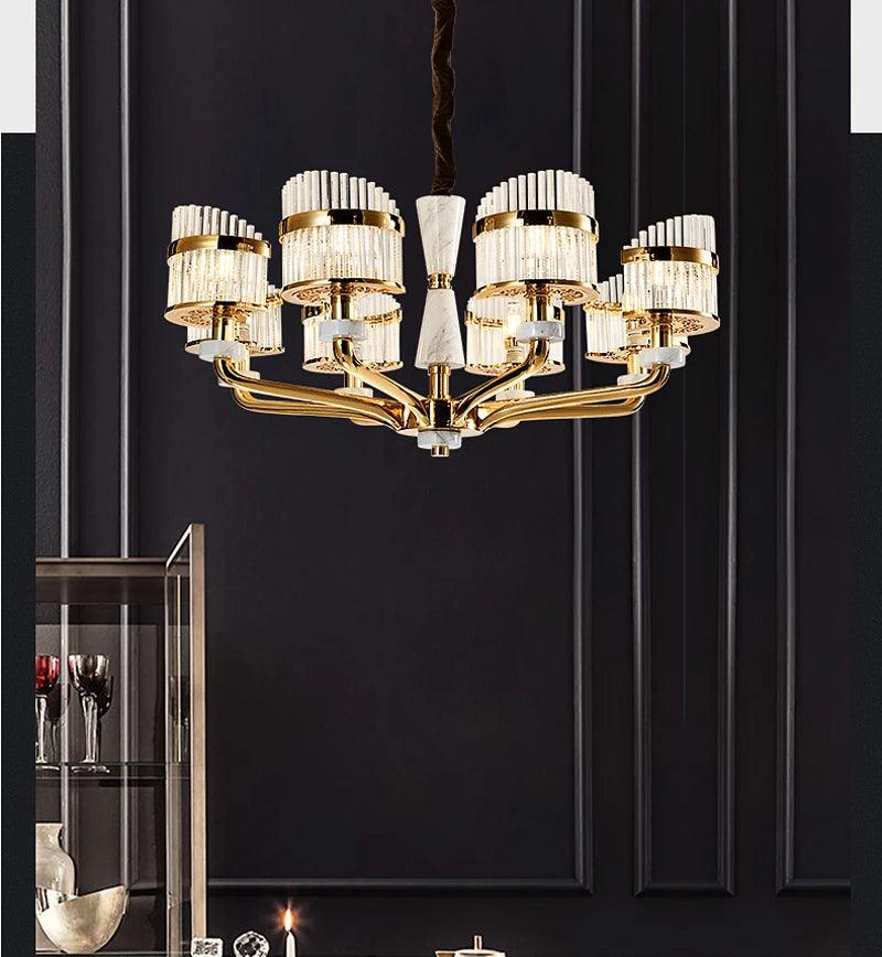 Jaklin French Crystal Chandelier - Creating Coziness