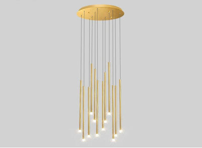 Linear Cluster Elongated Cylindrical LED Modern Pendant Light Chandelier - Creating Coziness