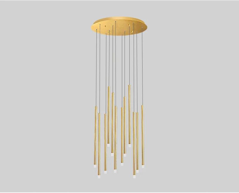 Linear Cluster Elongated Cylindrical LED Modern Pendant Light Chandelier - Creating Coziness