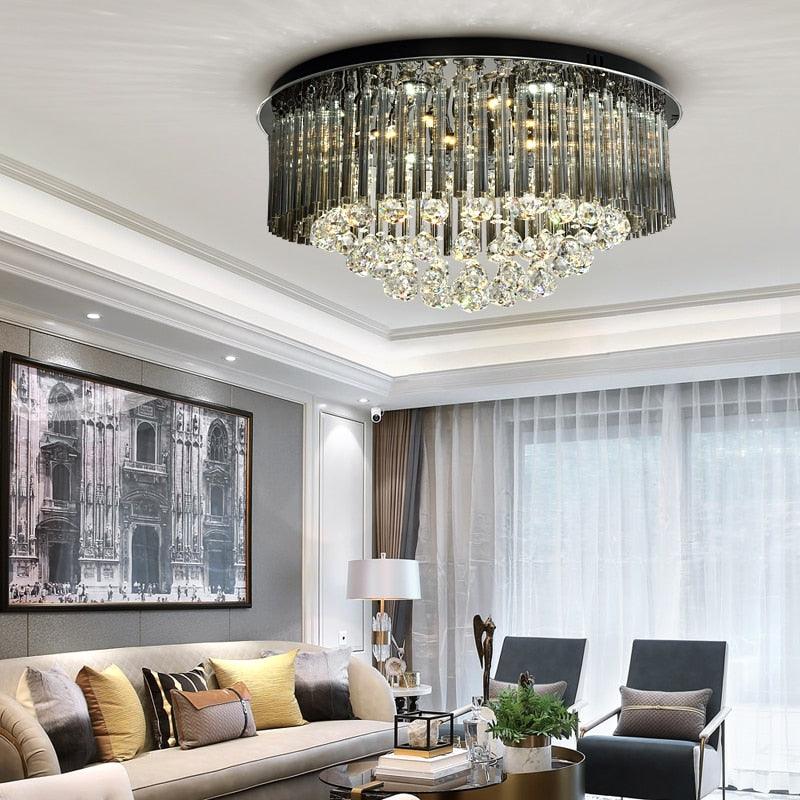 Monika - Crystal Ceiling Chandelier - Creating Coziness