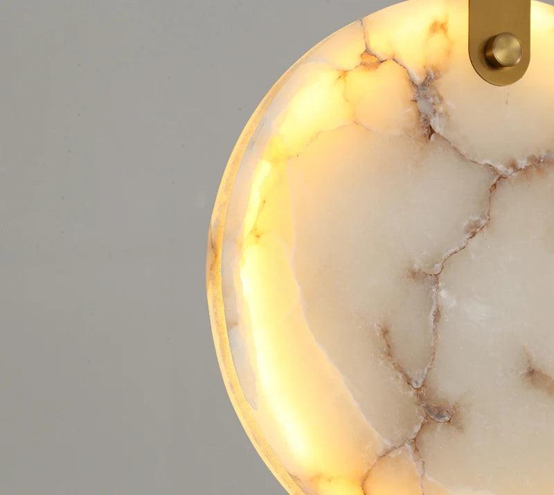 Moonshade Natural Marble Pendant Chandelier - Creating Coziness