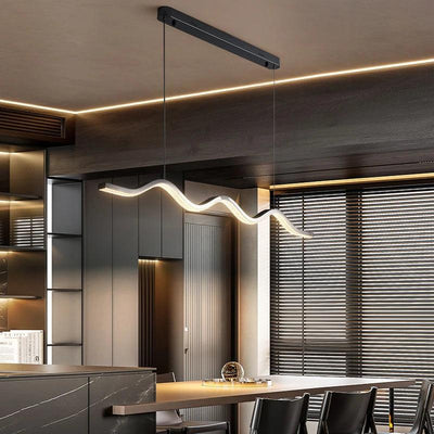 NEO Led Wave Aluminium Chandelier - Creating Coziness