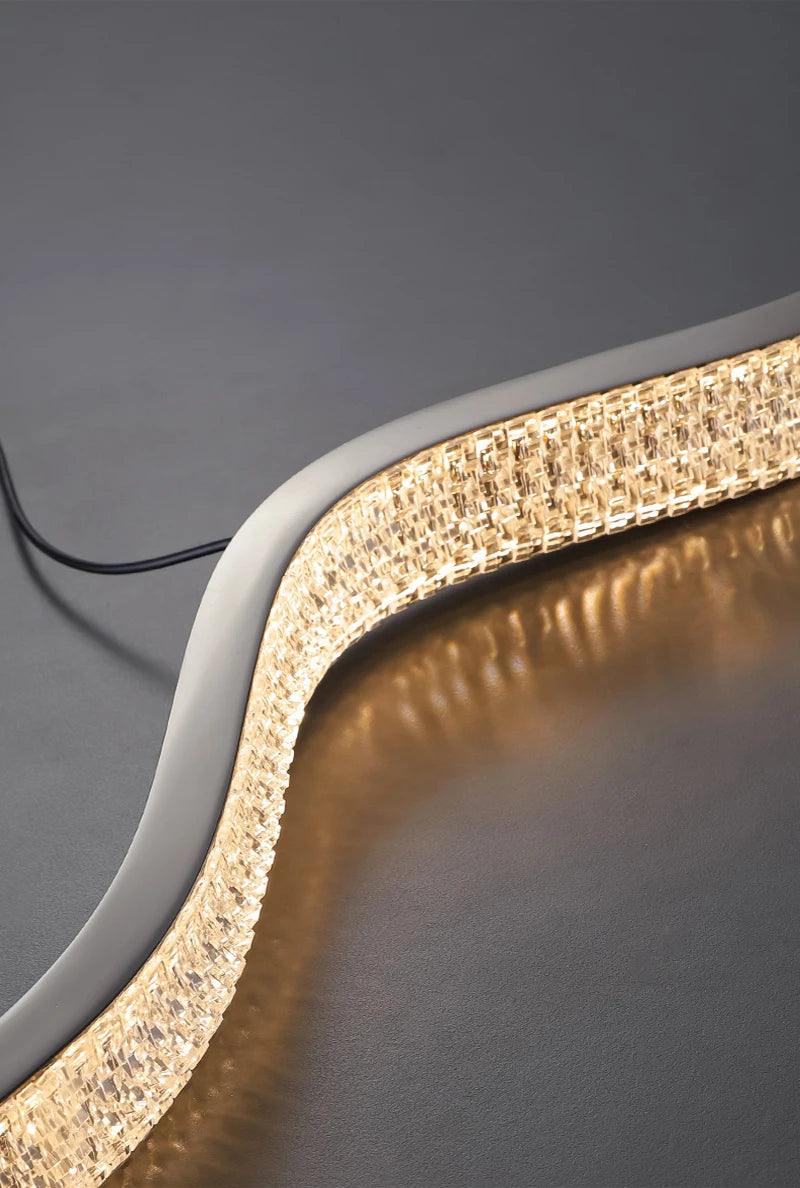 NEO Led Wave Aluminium Chandelier - Creating Coziness