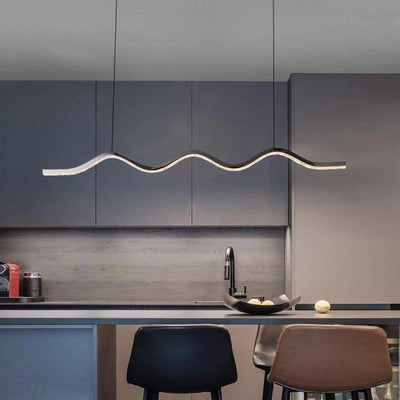 NEO Led Wave Aluminium Chandelier - Creating Coziness