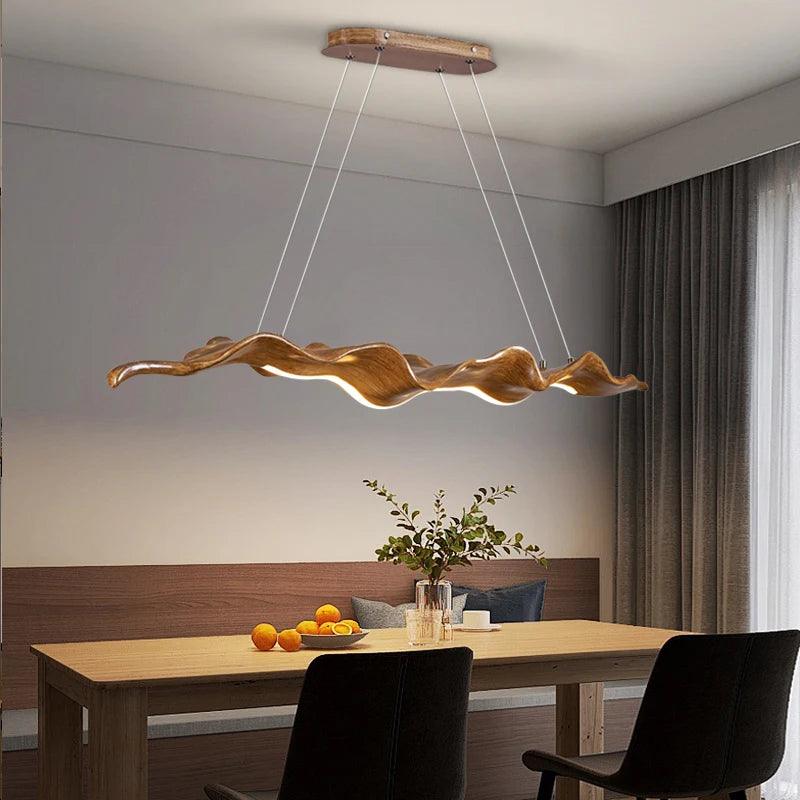 Pendant Lamp Wood Wave - Creating Coziness