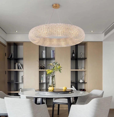 REINE CRYSTAL ORB RING CHANDELIER - Creating Coziness