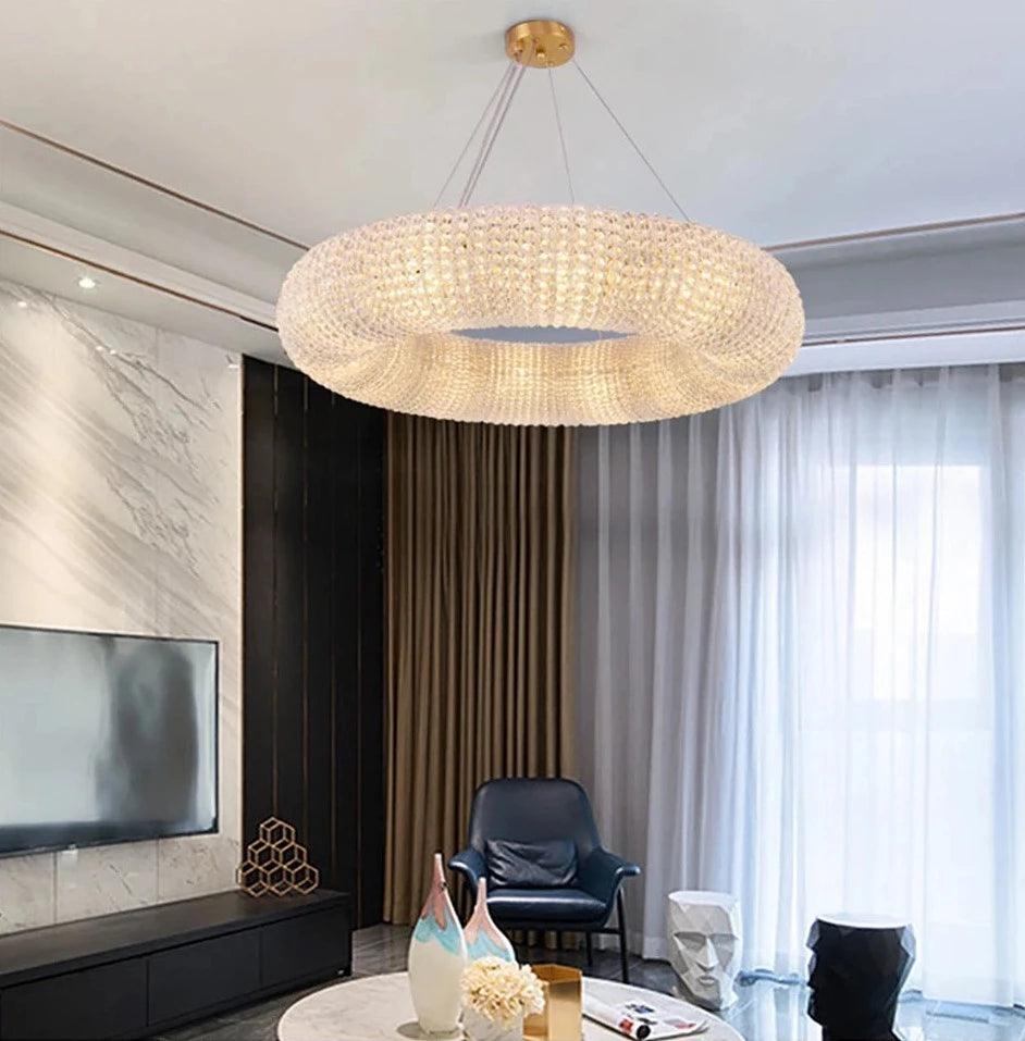 REINE CRYSTAL ORB RING CHANDELIER - Creating Coziness