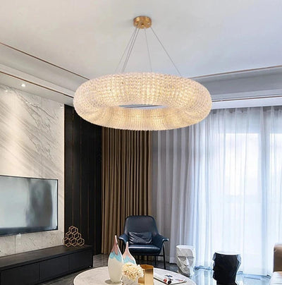 REINE CRYSTAL ORB RING CHANDELIER - Creating Coziness