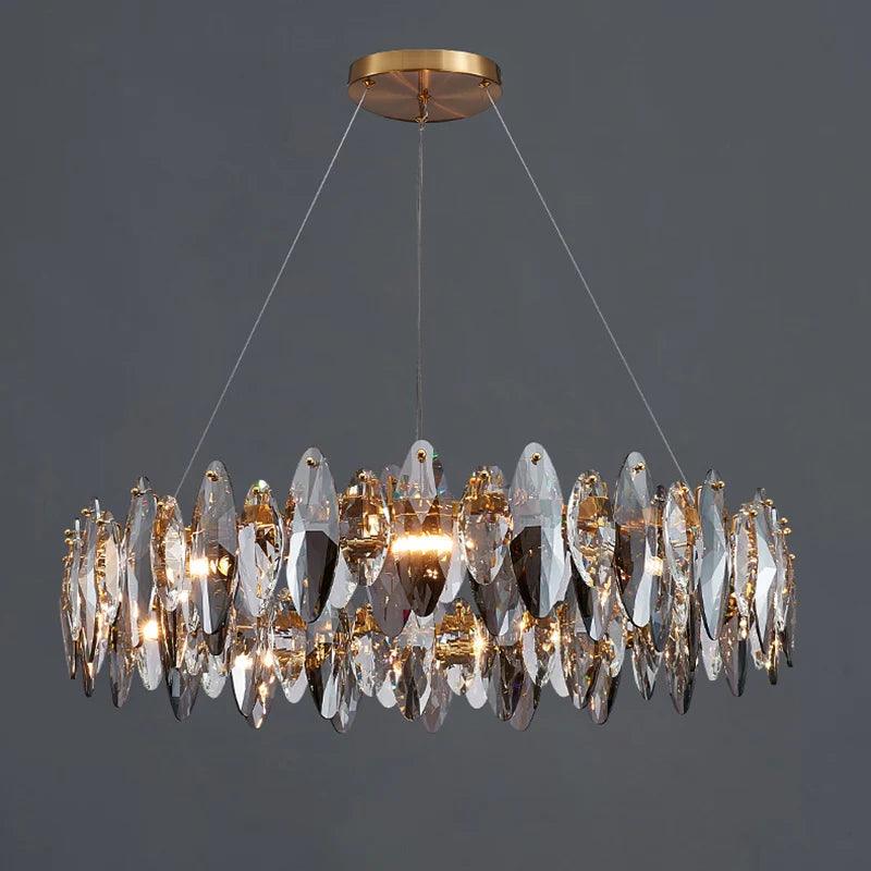 Smoky Gray Suspension Chandelier - Creating Coziness