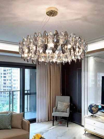 Smoky Gray Suspension Chandelier - Creating Coziness