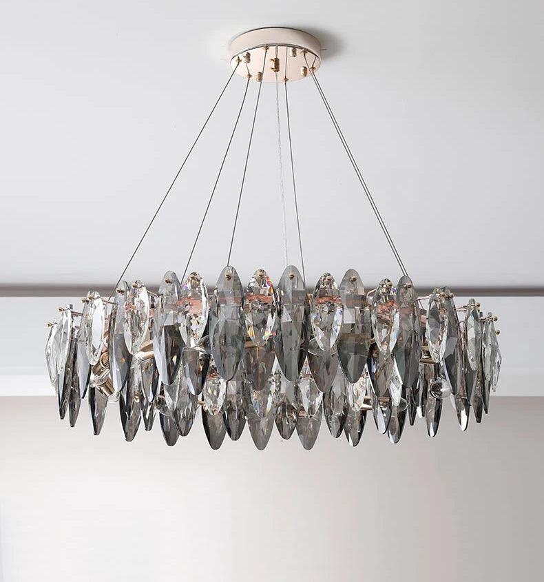 Smoky Gray Suspension Chandelier - Creating Coziness