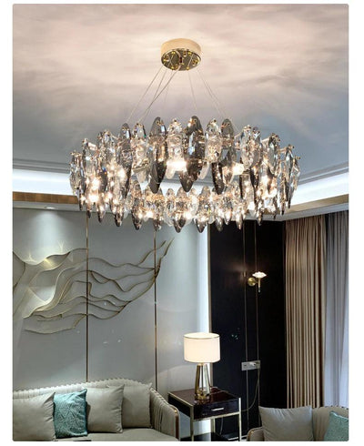 Smoky Gray Suspension Chandelier - Creating Coziness