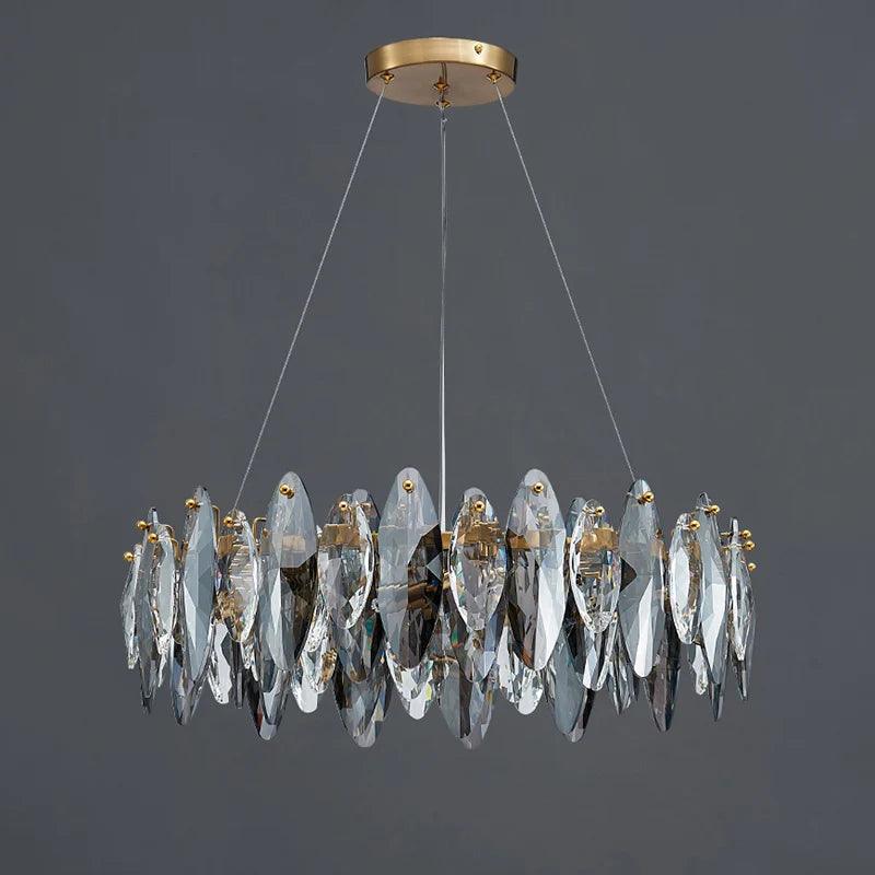 Smoky Gray Suspension Chandelier - Creating Coziness