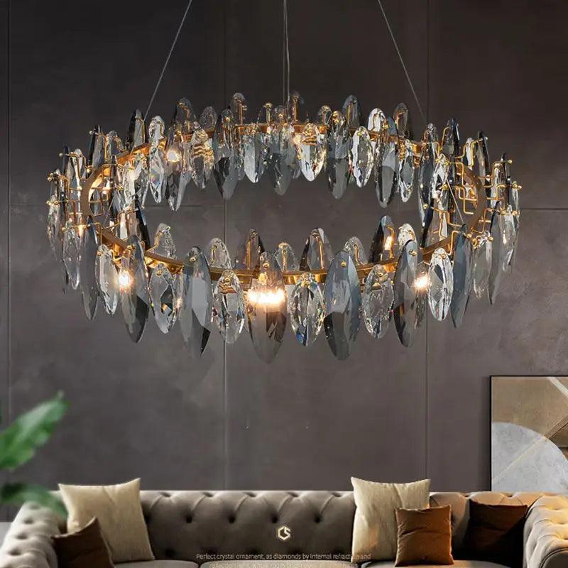 Smoky Gray Suspension Chandelier - Creating Coziness