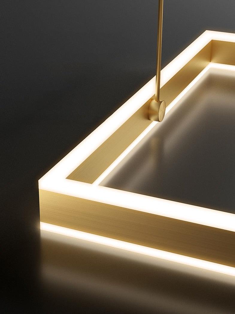 Square Aluminum LED Chandelier - Creating Coziness