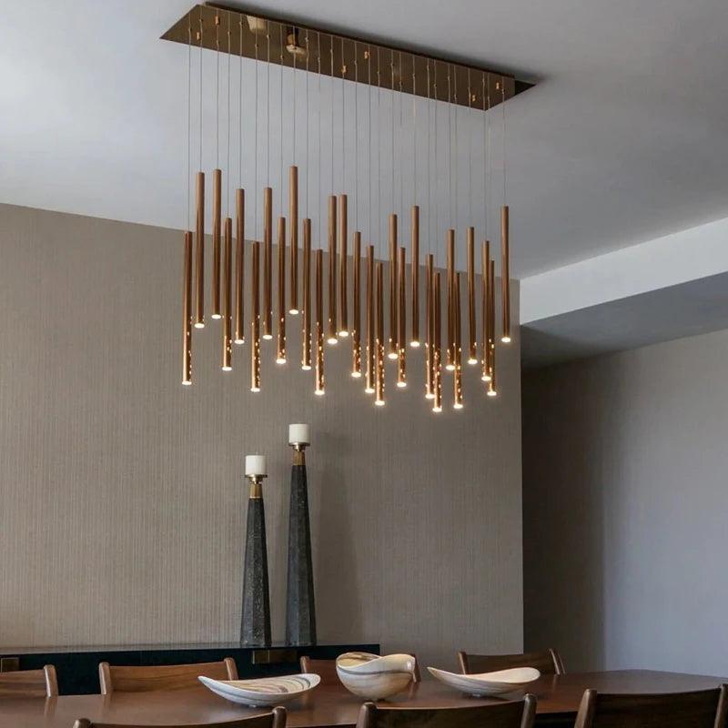 Tubular Chandelier - Creating Coziness